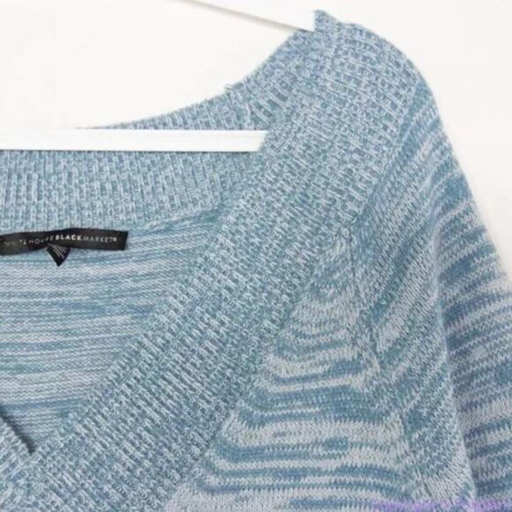 NEW White House‎ Black Market Super-Cozy blue Sweater Dress, S - Picture 15 of 16